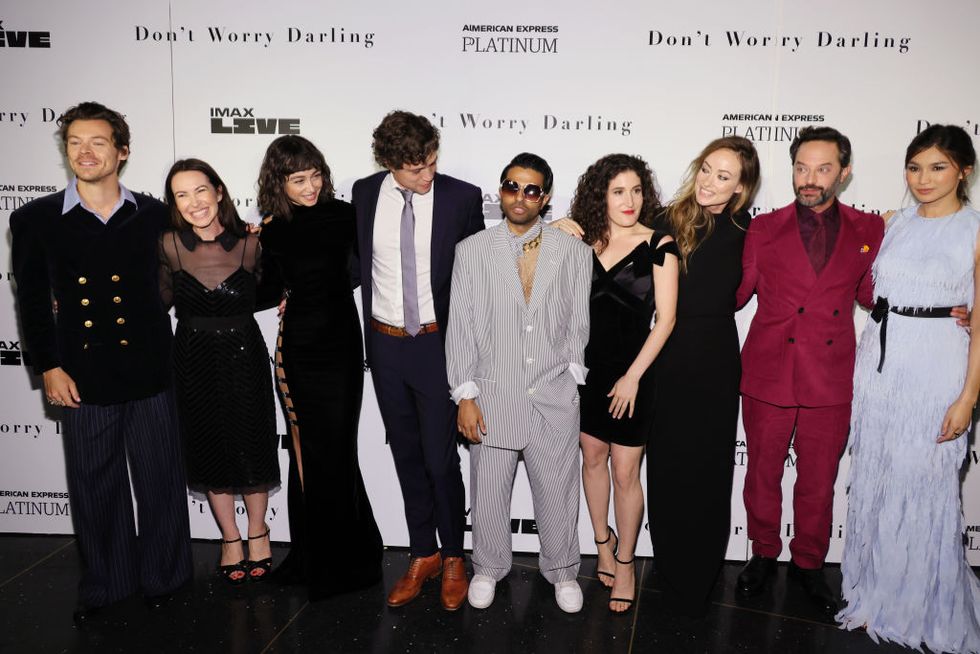 "don't worry darling" new york photo call