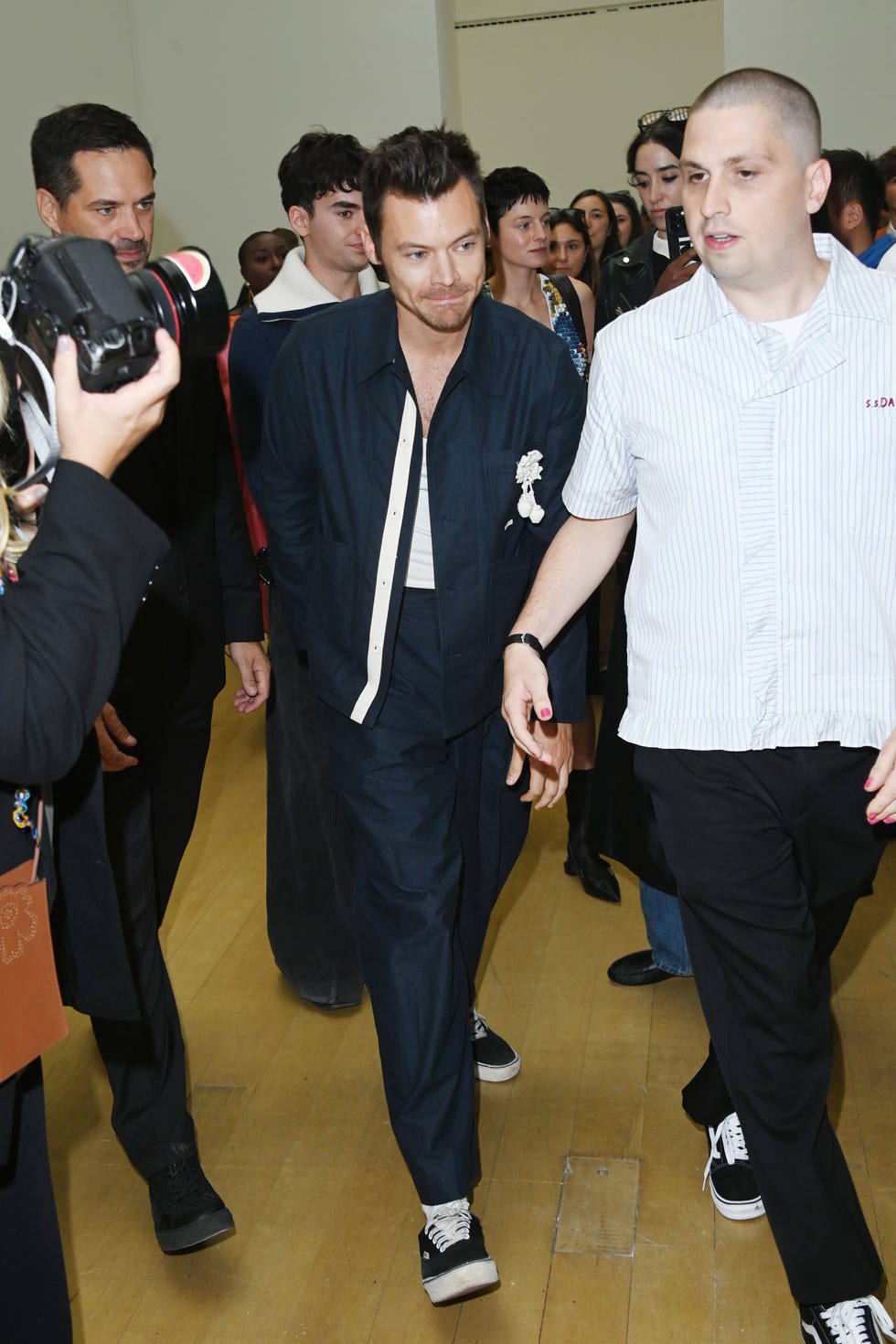 london, england september 13 harry styles attends the ss daley show during london fashion week september 2024 on september 13, 2024 in london, england photo by stuart c wilsongetty images