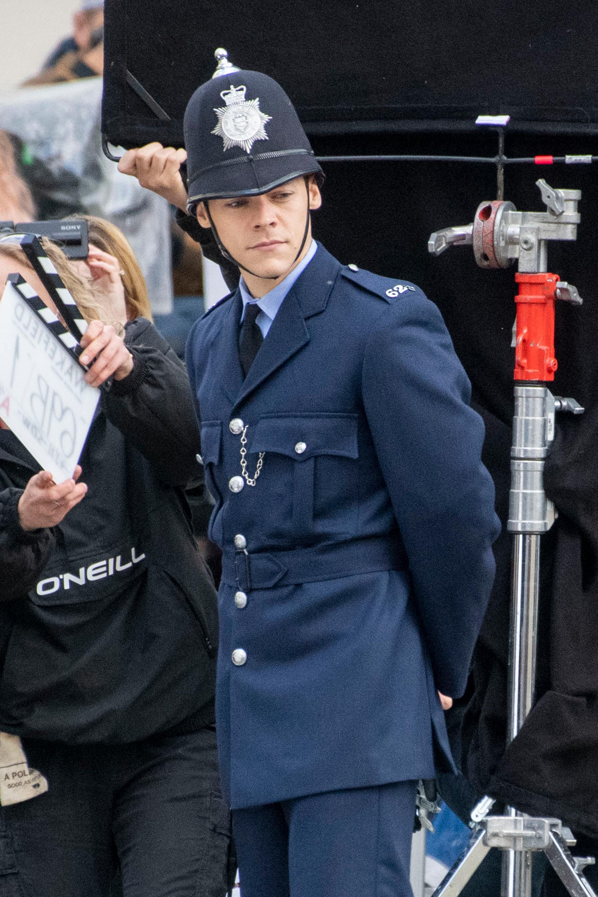 Harry Styles Films 'My Policeman': Every Photo of Him on Set