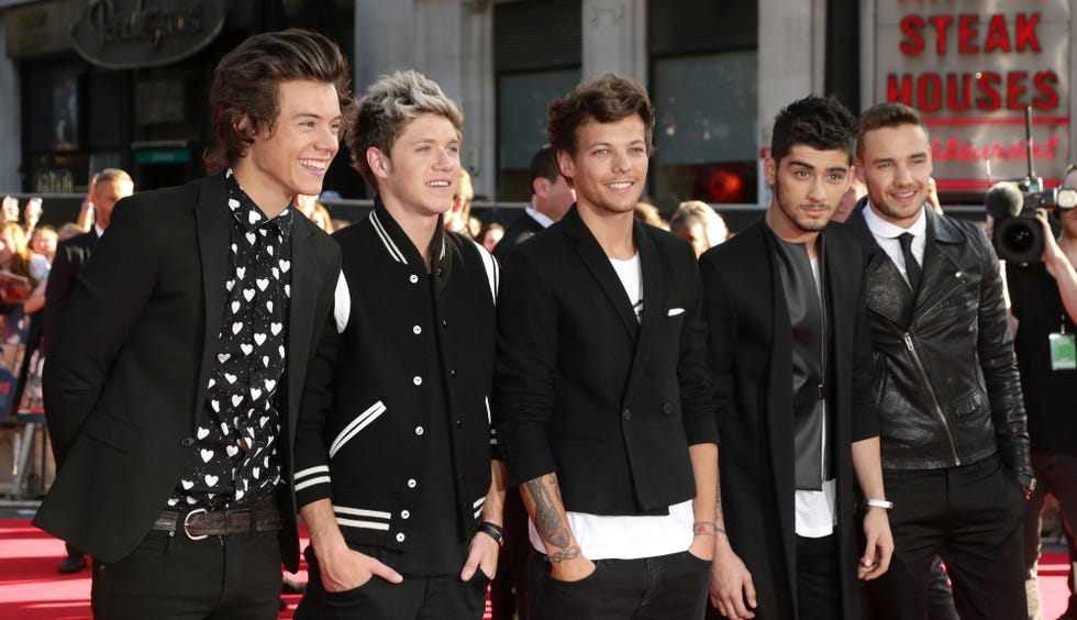 niall horan junto a sus compañeros de one direction en 2012