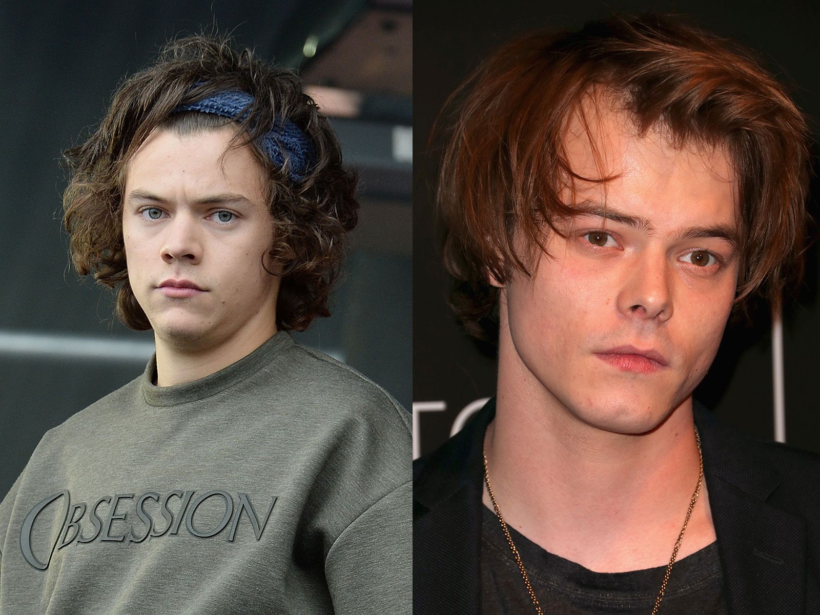 Harry Styles è uguale al protagonista di Stranger Things Charlie Heaton