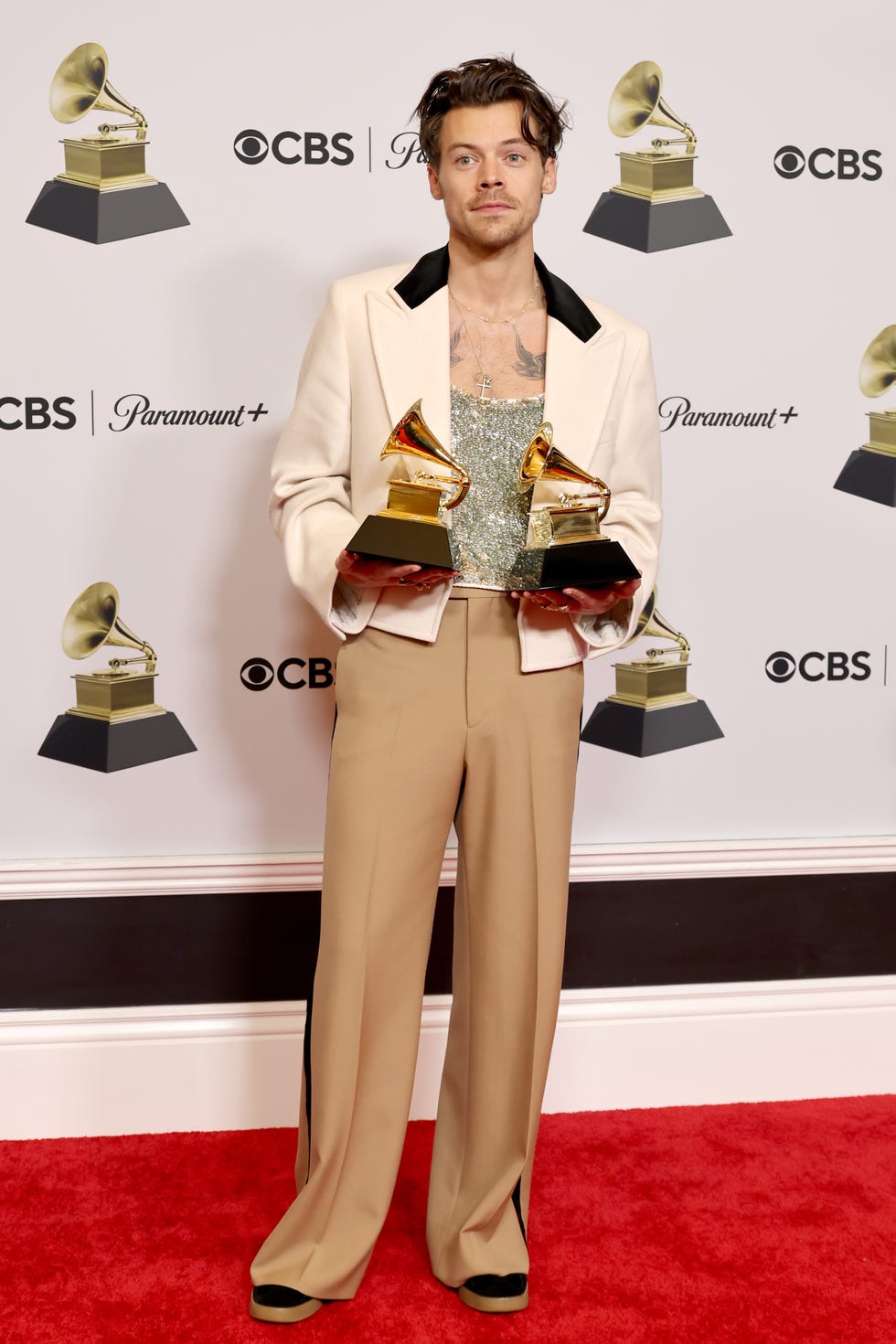 Las dos Adidas Gazelle que llevó Harry Styles en los Grammy