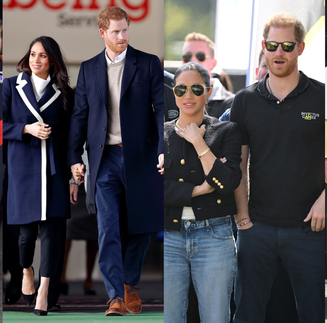 prince harry meghan markle matching outfits
