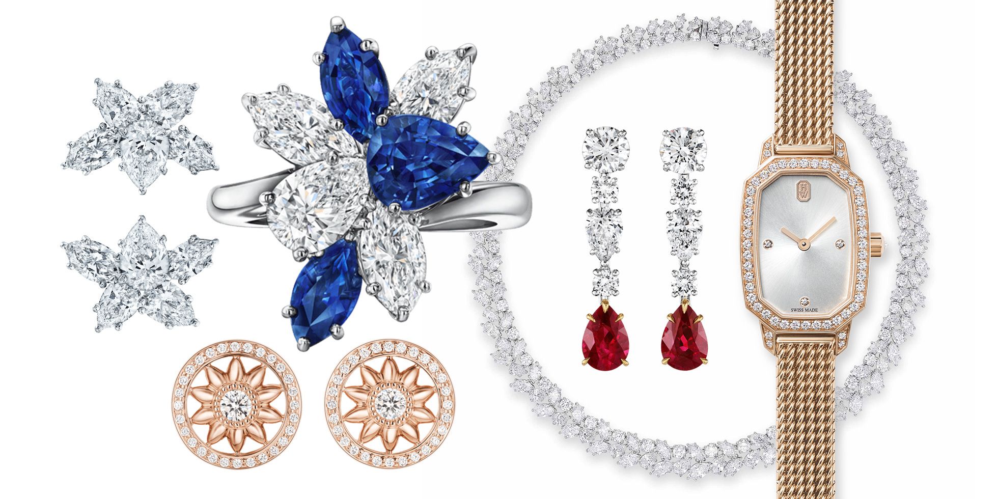 PAIR OF DIAMOND EARRINGS HARRY WINSTON  Jewels Online  Jewellery   Sothebys