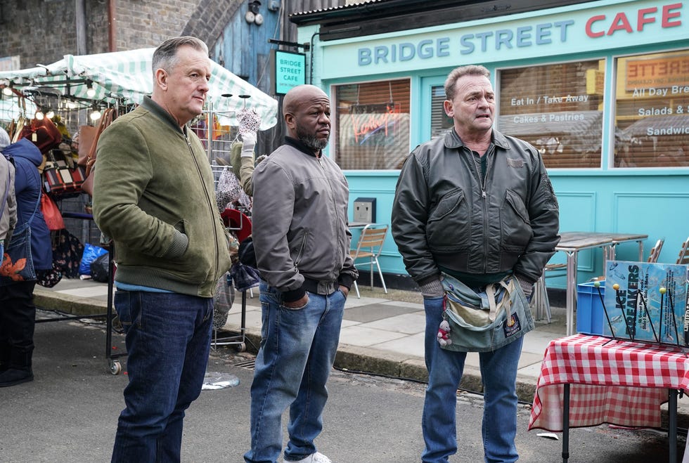 embargoed 04032025 0001 harvey, howie, billy, eastenders