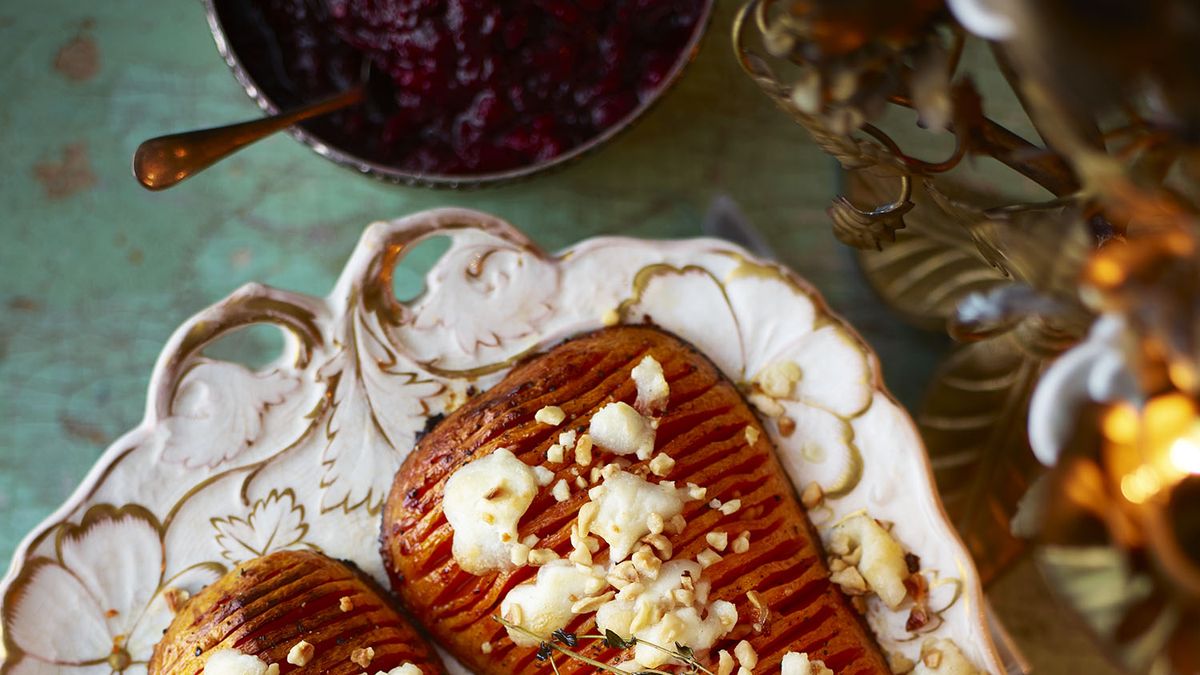 preview for Hasselback Butternut Squash Recipe