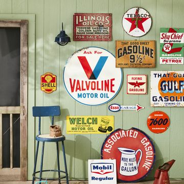 antiques, vintage gas station signs, fuel, road trip