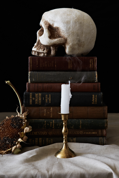 haunted house ideas skulls