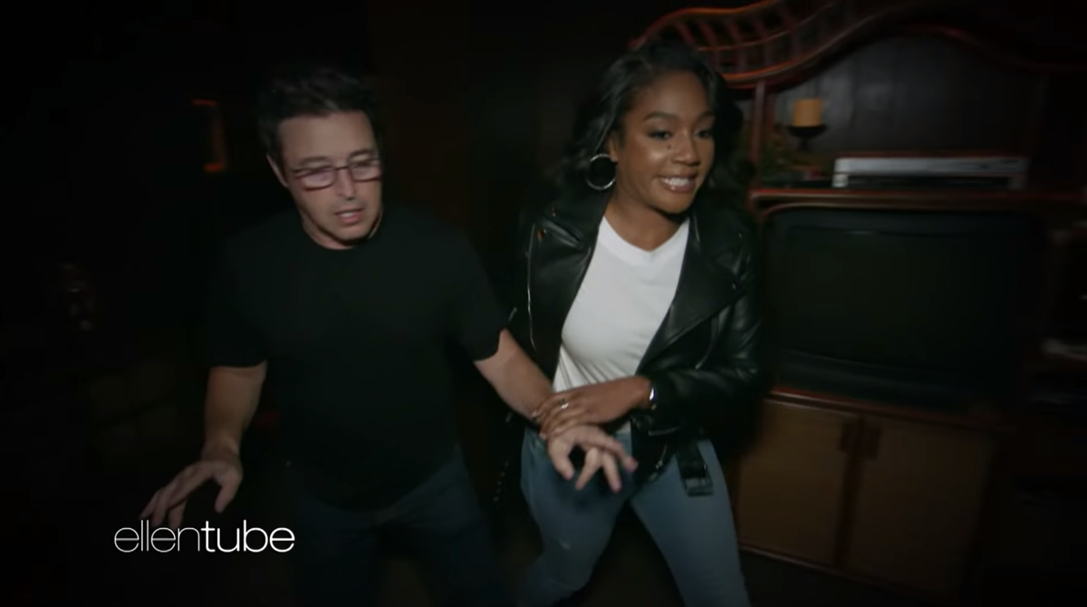 Ellen DeGeneres's Annual Haunted House Video Features Tiffany Haddish