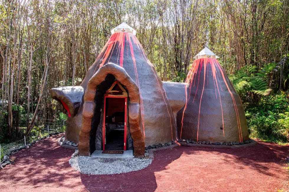 a tent in the woods