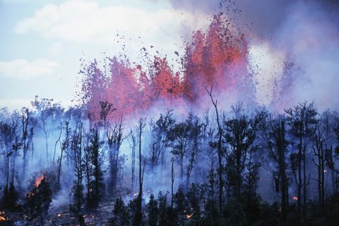 Hawaii Volcano Eruption 1983