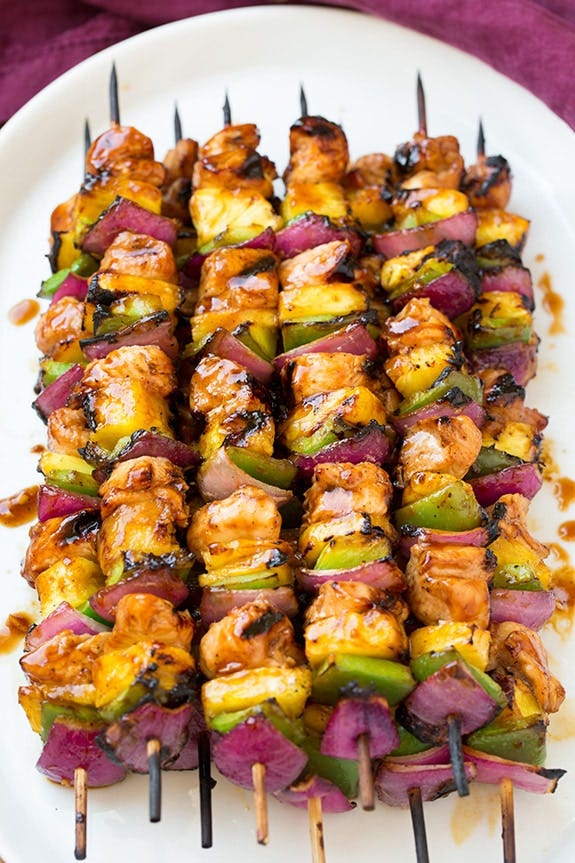 hawaiian chicken kabobs