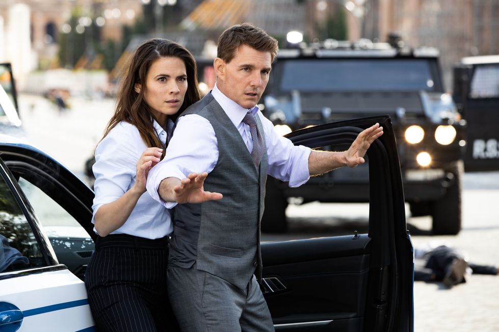 Hayley Atwell und Tom Cruise in Mission Impossible Dead Reckoning
