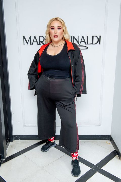 hayley hasselhoff promotes plus size activewear collection