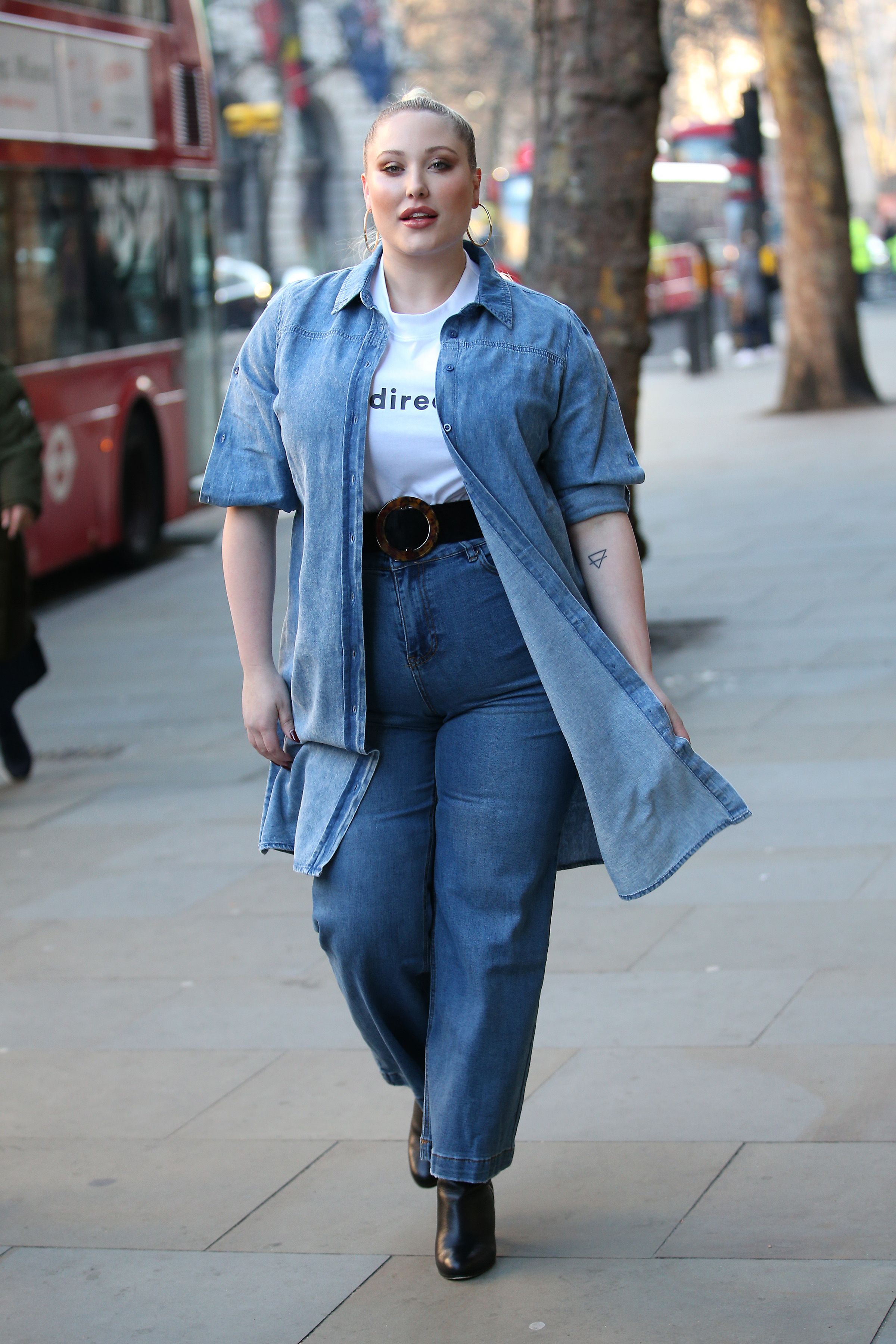 Hannah Brown's Fur Lined Denim Jacket