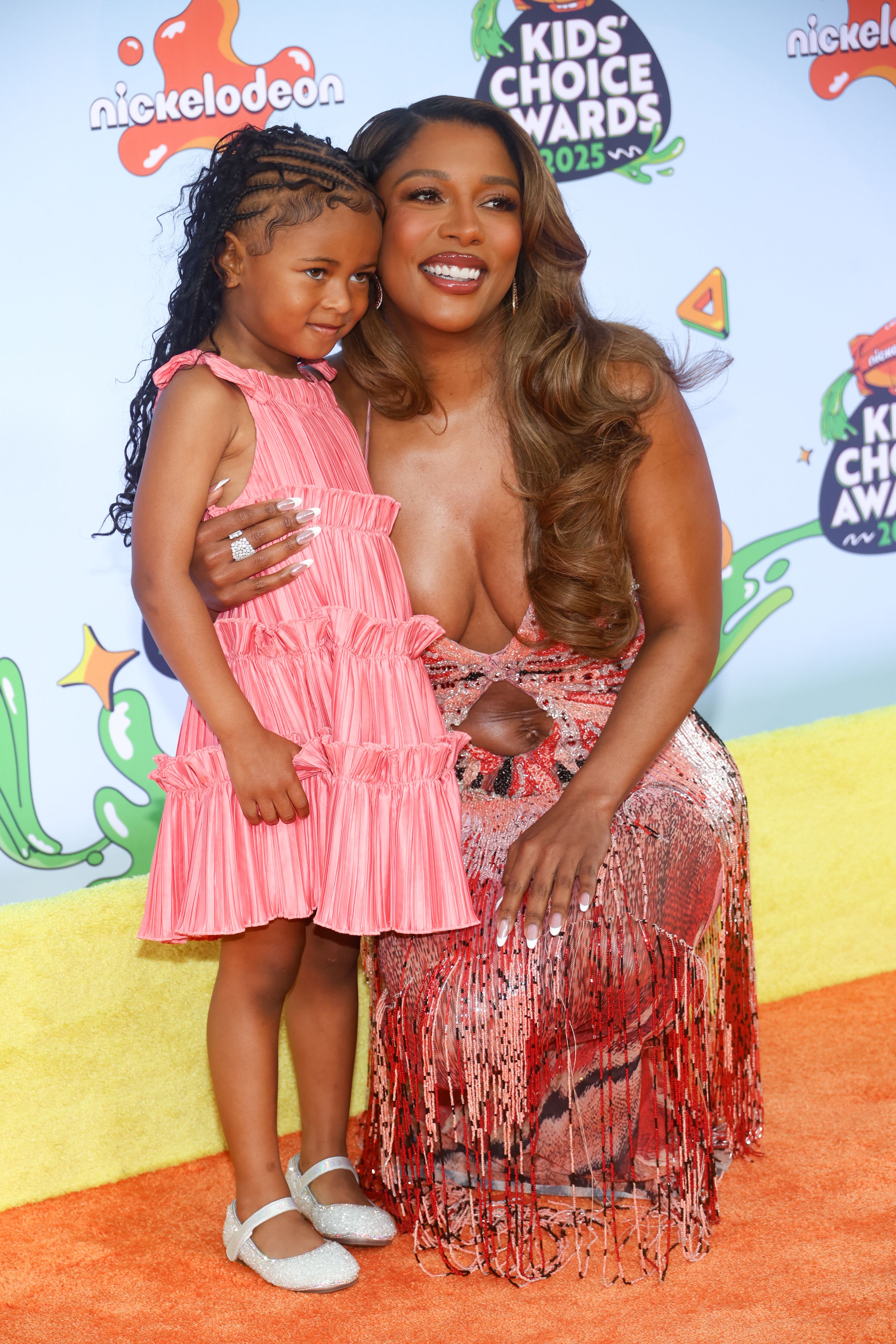 Victoria Monét and Toddler Daughter Hazel Are Pretty in Pink on the Red Carpet