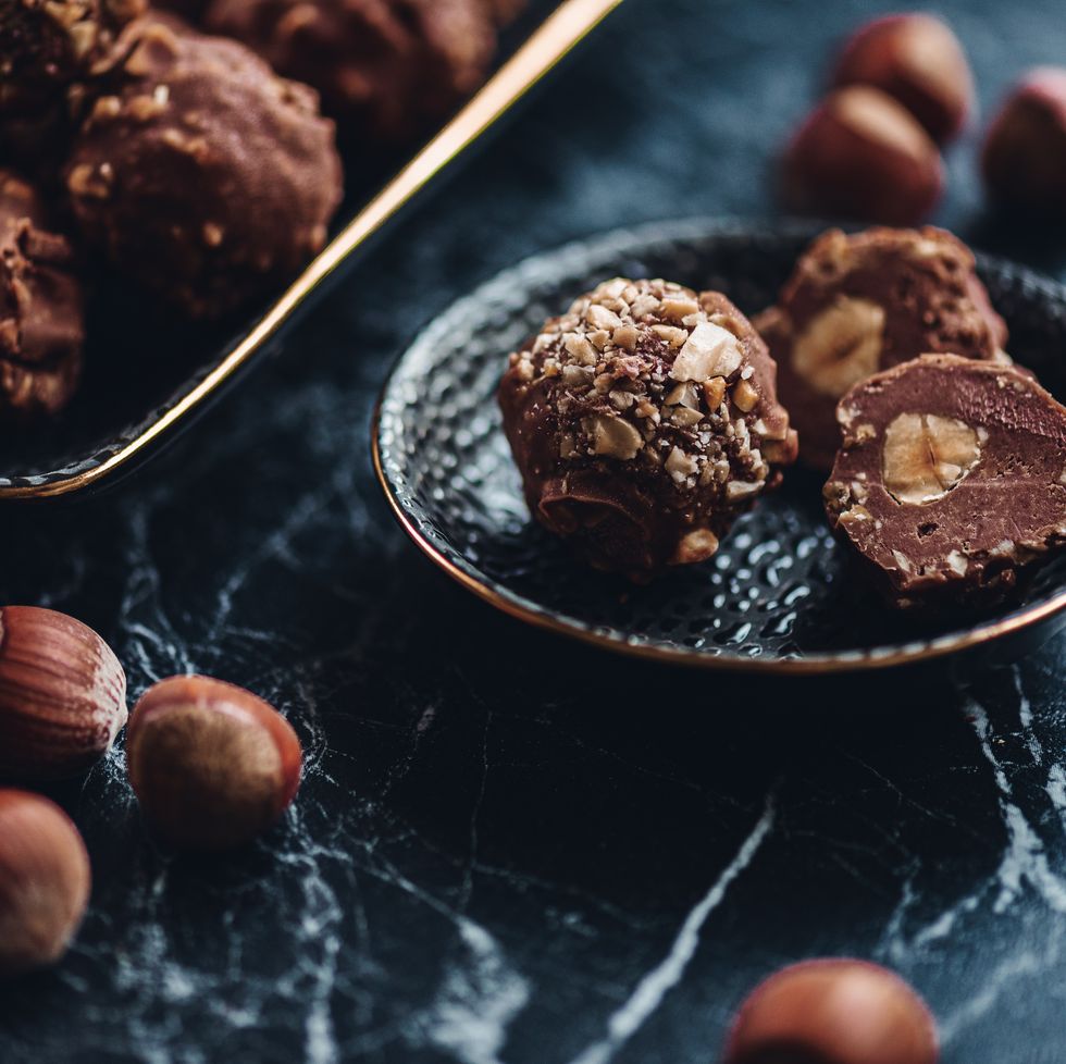 hazelnut chocolate truffles