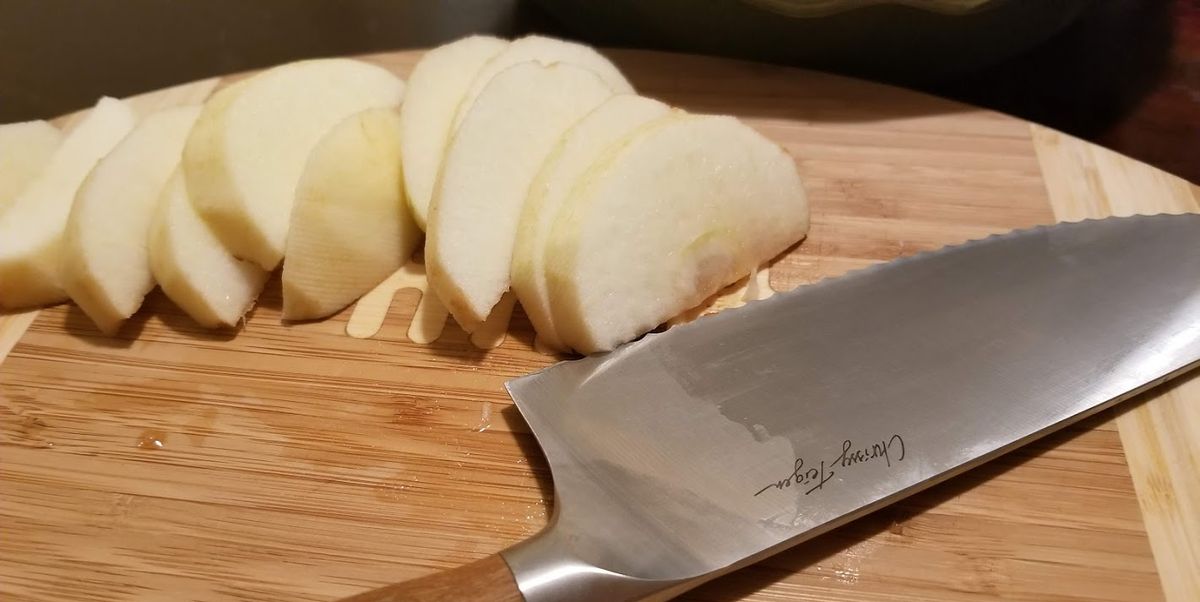 Blatant Knife after 1 year. #foodie #foodreview #kitchen #cooking