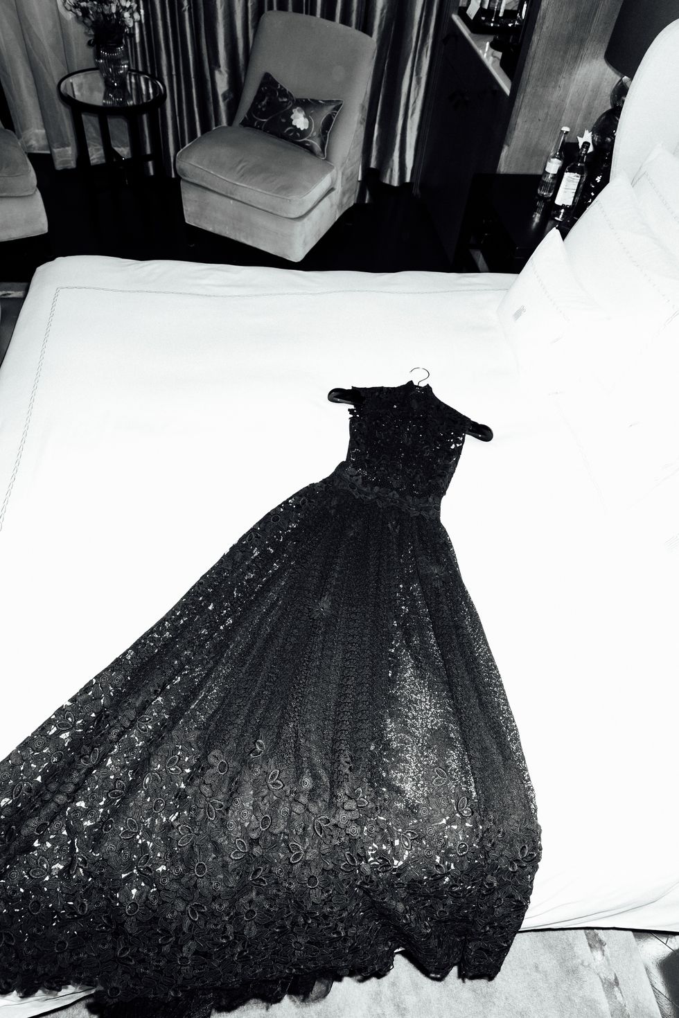 dress on bed