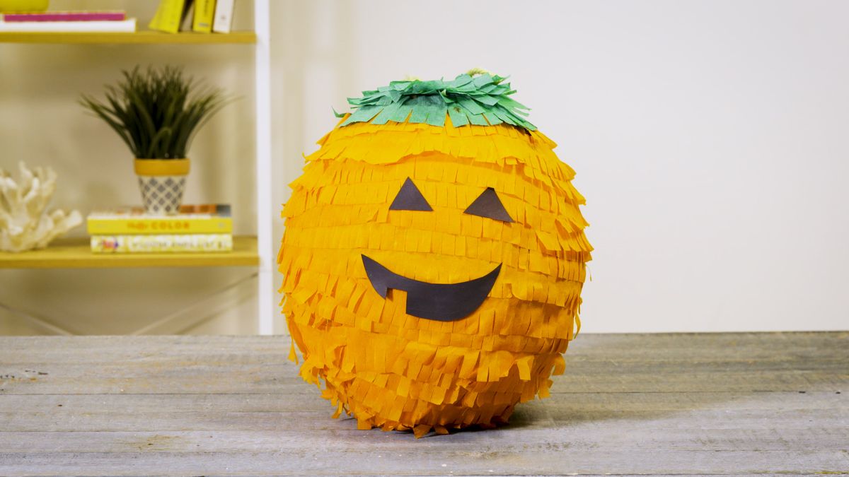 DIY Pumpkin Piñata Video Tutorial - How to Make a Pumpkin Piñata for ...