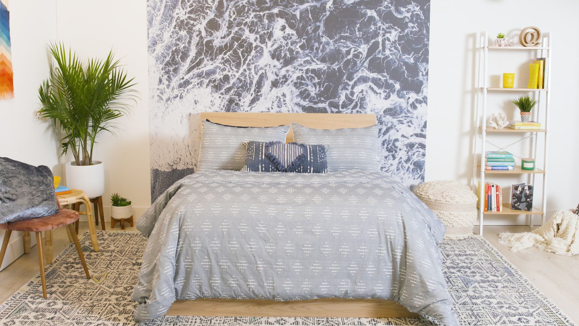 MALM Bedroom furniture, set of 4, white stained oak veneer, Full - IKEA
