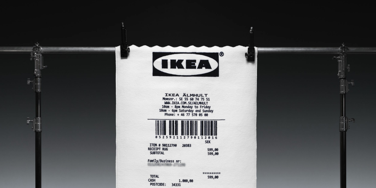 Virgil Abloh x IKEA MARKERAD RECEIPT Rug : r/DHgate