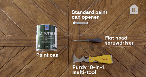 how to open a paint can