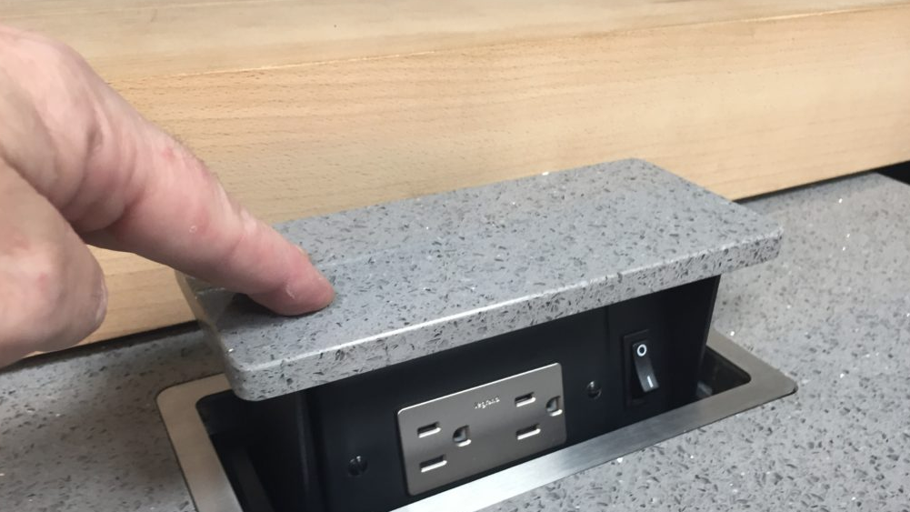 Pop Up Outlets Hide Into Your Countertops