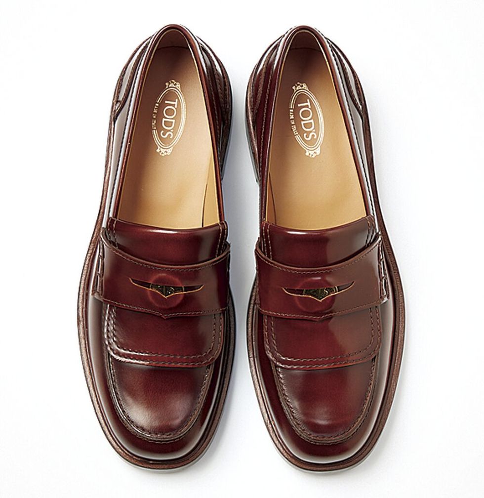 a pair of brown shoes