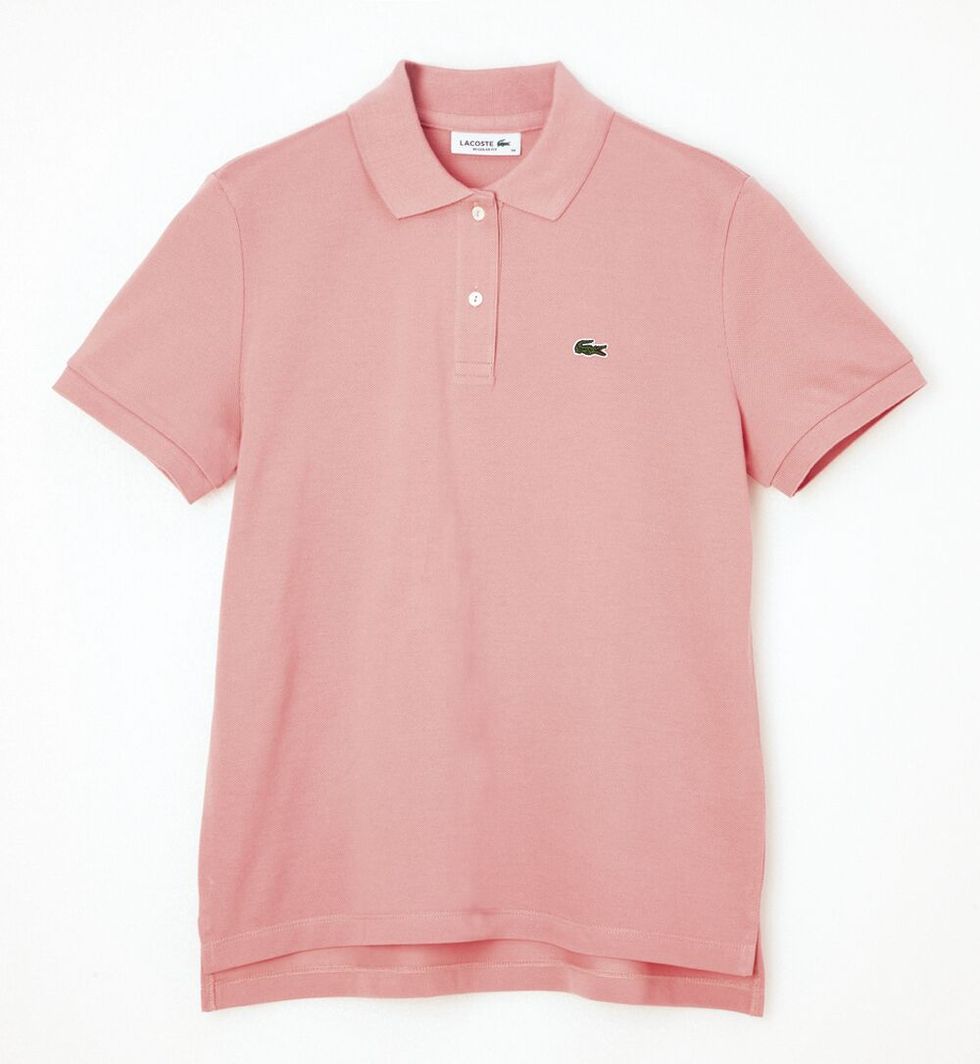 a pink shirt with a white background