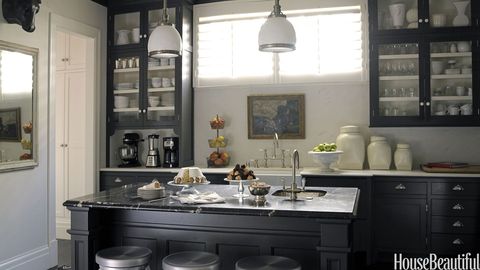 Countertop, Kitchen, Room, Cabinetry, Furniture, Interior design, Property, Building, Ceiling, Home, 
