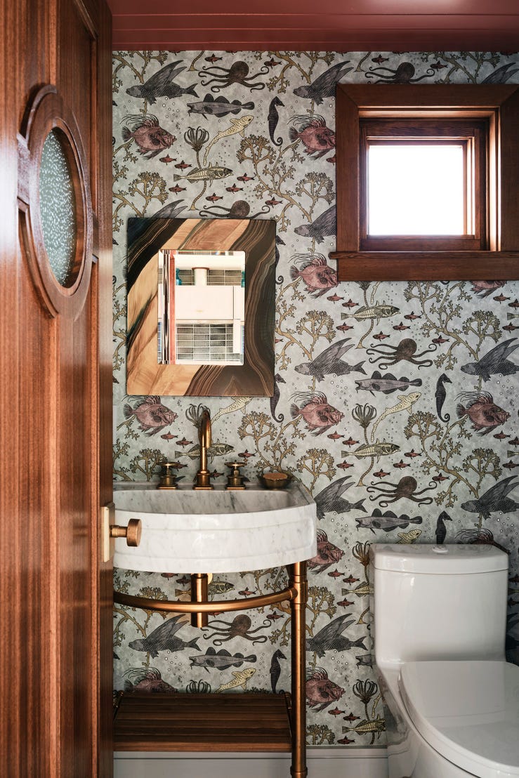 waterborne home in northern california designed by colleen dowd saglimbeni of cds interiors powder room waterborne home in northern california designed by colleen dowd saglimbeni of cds interiors powder room
