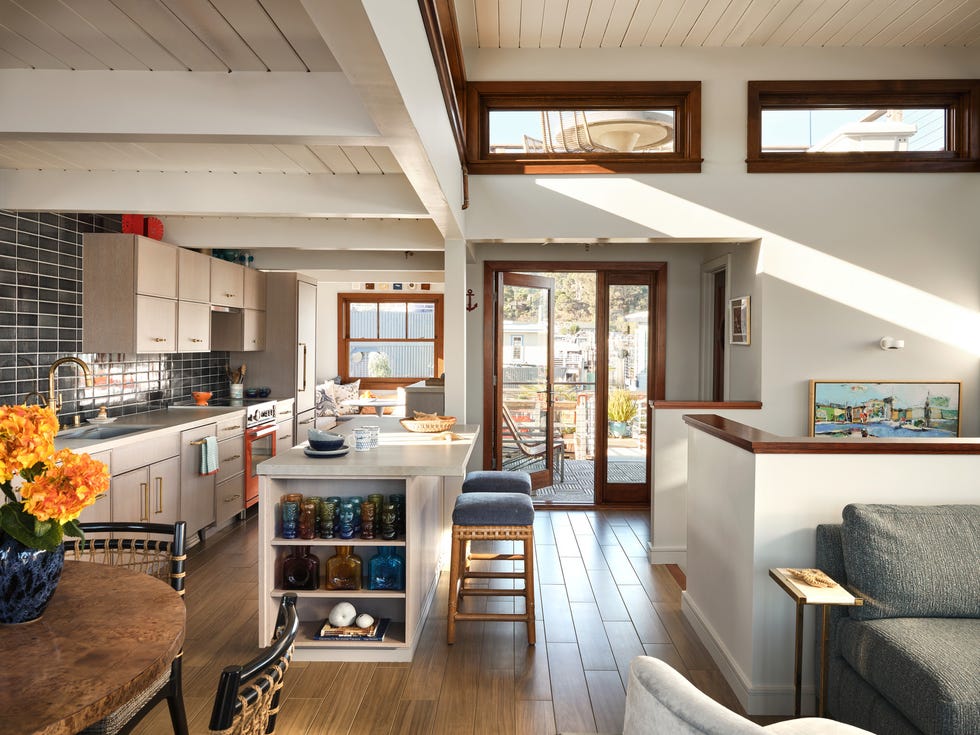 waterborne home in northern california designed by colleen dowd saglimbeni of cds interiors kitchen