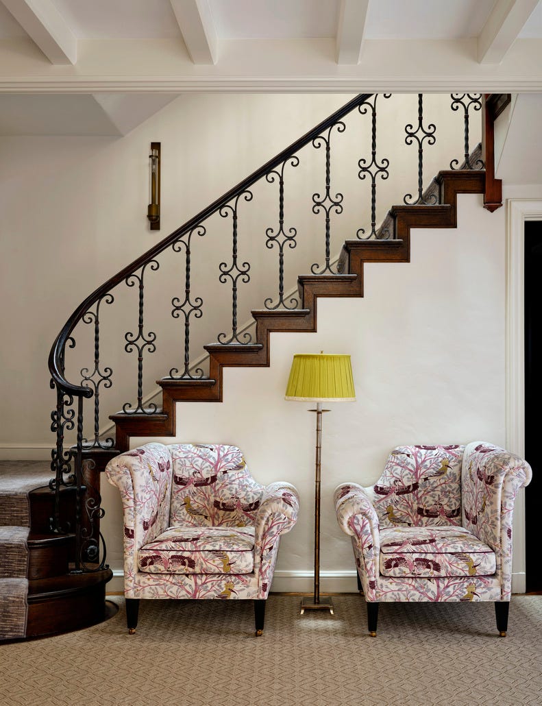 1920s mediterranean revival home in san francisco presidio heights designed by palmer weiss interior design entry