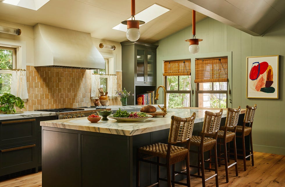 adirondack style cottage home in coecles harbor on shelter island designed by serena dugan kitchen