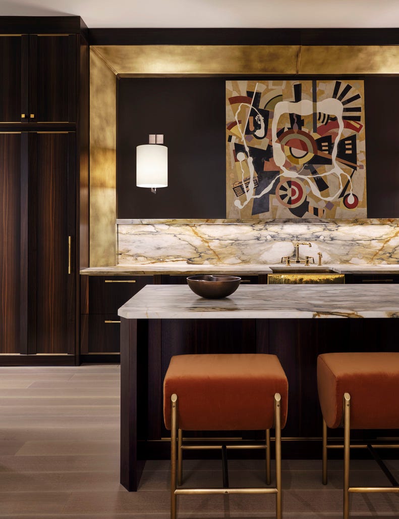 home in atlanta’s buckhead neighborhood designed by suzanne kasler interiors. home bar.