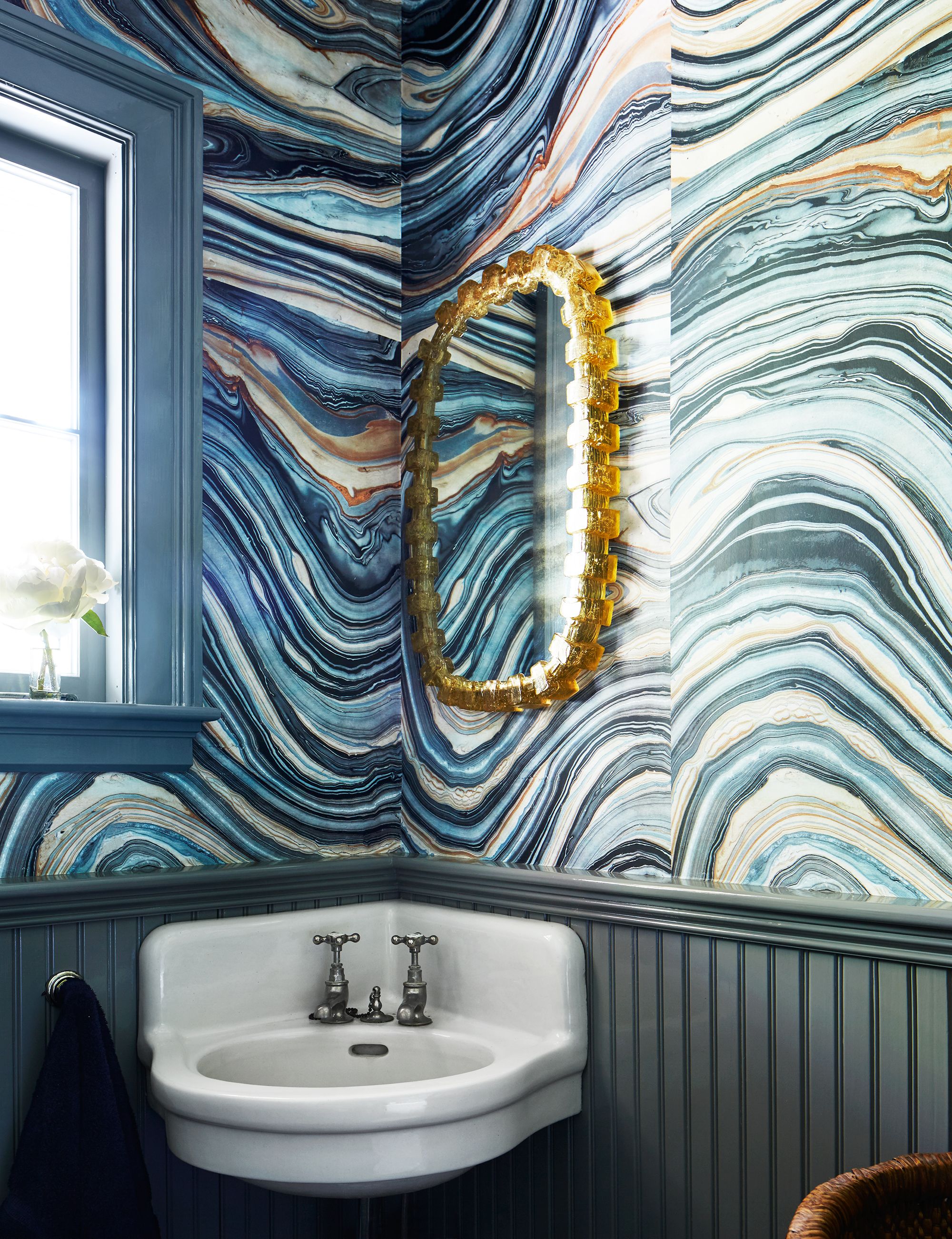 Wallpapering a Powder Room | Emma Courtney Home