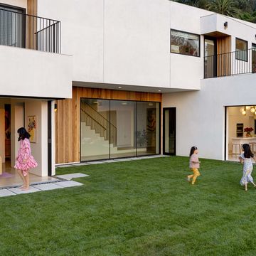 grass, modern, open walls