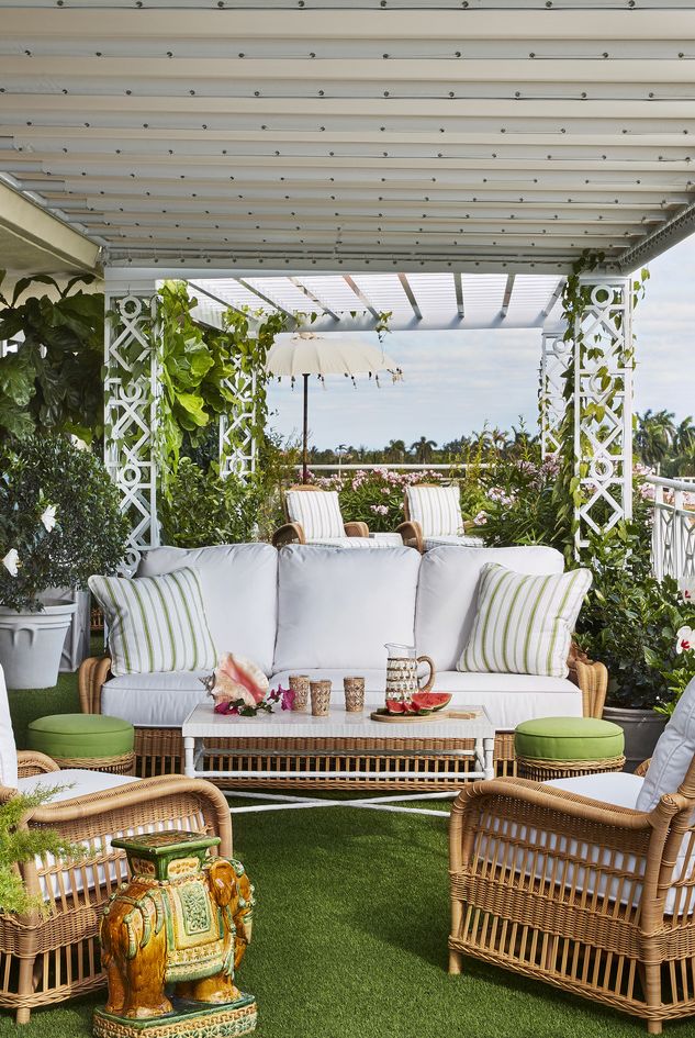 palm beach balcony outdoor living room native plants by landscape architect keith williams