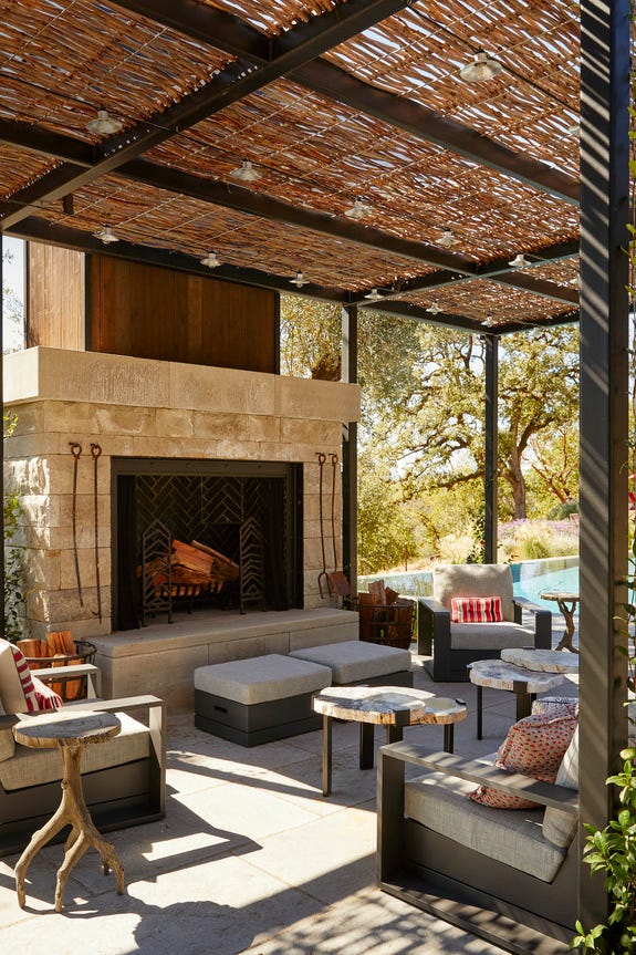 lounge with willow and steel pergola designed by sheldon harte. outdoor living room. lounge with willow and steel pergola designed by sheldon harte. outdoor living room.