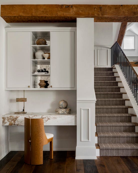 los angeles home designed by jeremiah brent design. office nook.