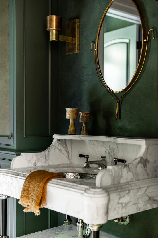 los angeles home designed by jeremiah brent design powder room