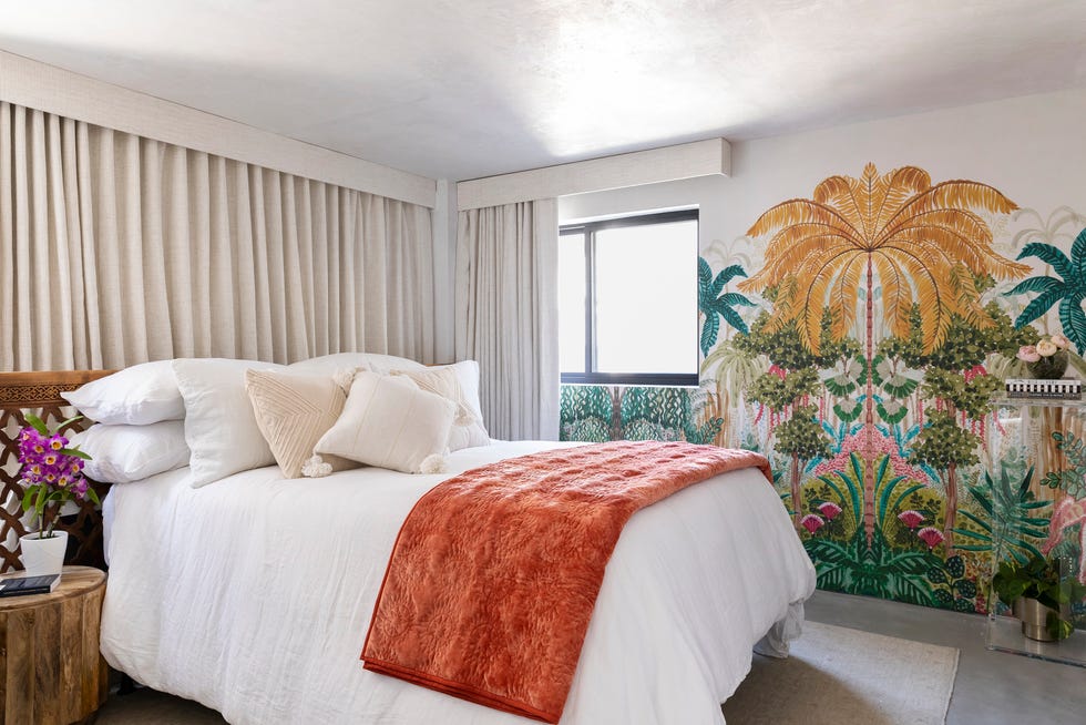 tv personality breegan jane's venice beach\, california home. guest bedroom.