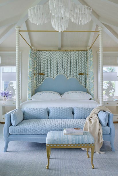 captiva island\, florida beach home designed by janie molster and her partner\, kate stikeleather. primary bedroom. captiva island\, florida beach home designed by janie molster and her partner\, kate stikeleather. primary bedroom.