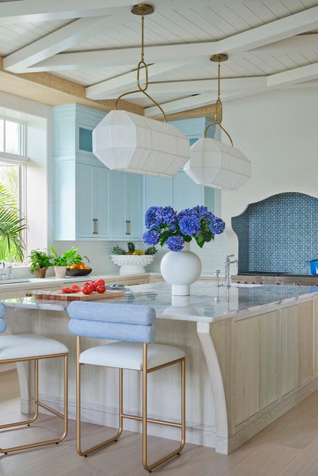 captiva island\, florida beach home designed by janie molster and her partner\, kate stikeleather. kitchen. captiva island\, florida beach home designed by janie molster and her partner\, kate stikeleather. kitchen.