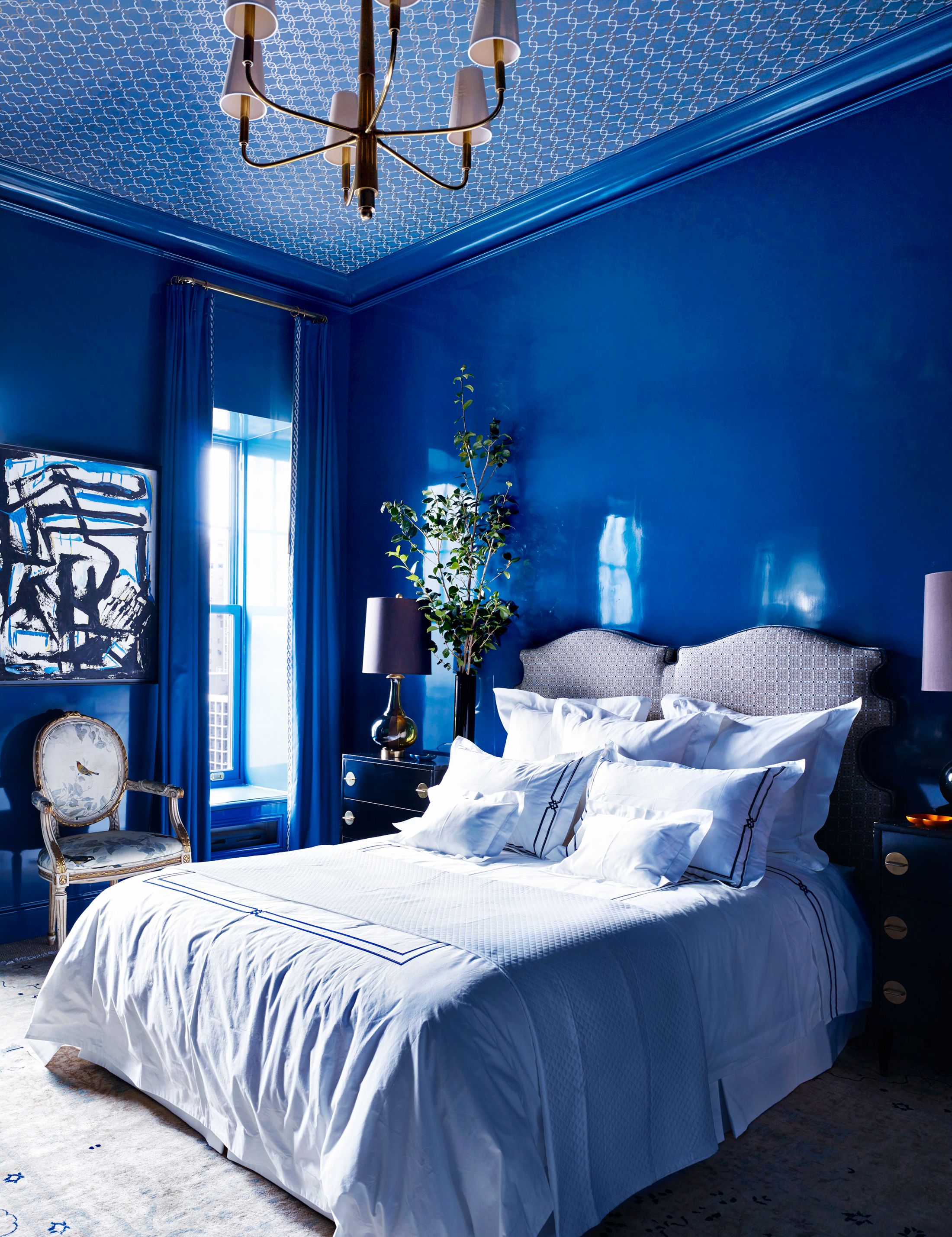 Красивые синие комнаты. Синяя спальня. Спальня в синих тонах. Интерьер в синих тонах. Спальня в сине белых тонах.