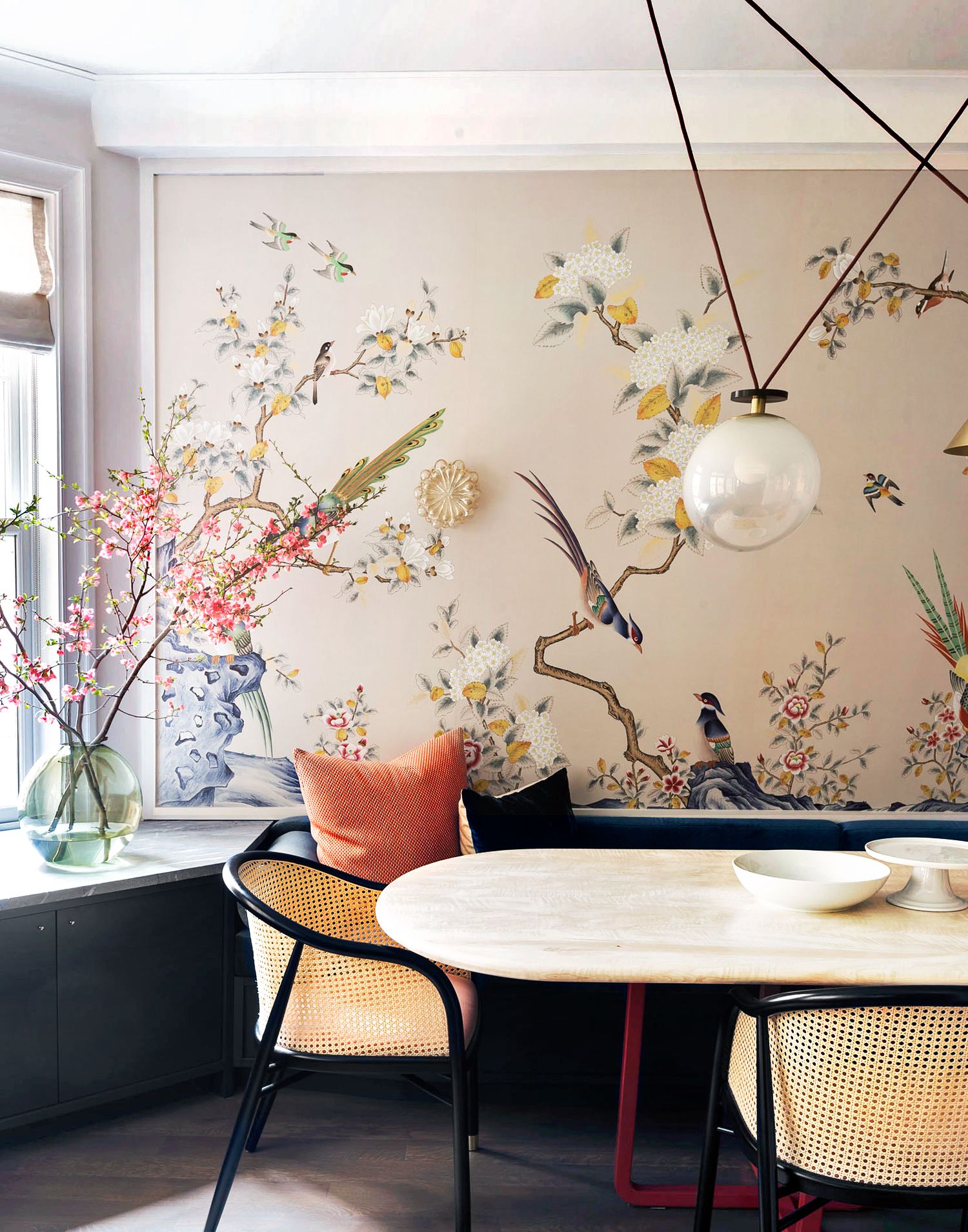 Dining Room Wallpaper  Flower Wall Murals  Giffywalls
