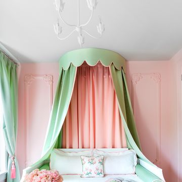 pink and green canopy for kids