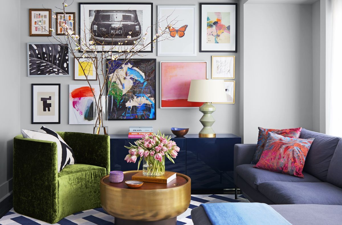 living room gallery wall by rayman boozer