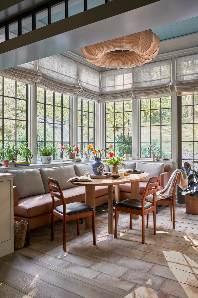 painter elizabeth stern's nashville ranch home designed by liz bonesio interiors sunroom